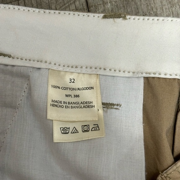 Mens Haggar 32 Medium Shorts Cargo Khaki Durable Workwear 7 Pockets Cotton NWT - Picture 9 of 10